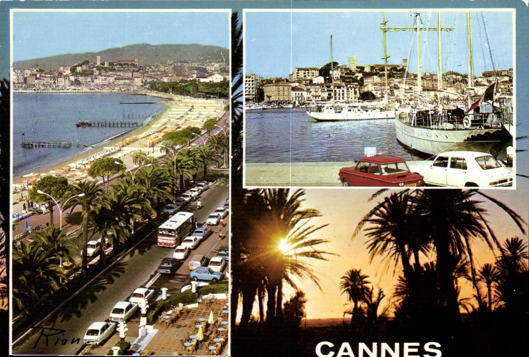 CPM La Cote d'Azur Inoubliable Cannes la Croisette le Suquet 