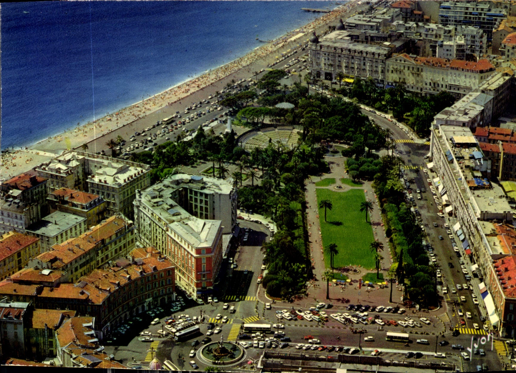 CPM Couleurs et lumiere de France La Cote d'Azur miracle de la nature Nice Alpes Maritimes la place 