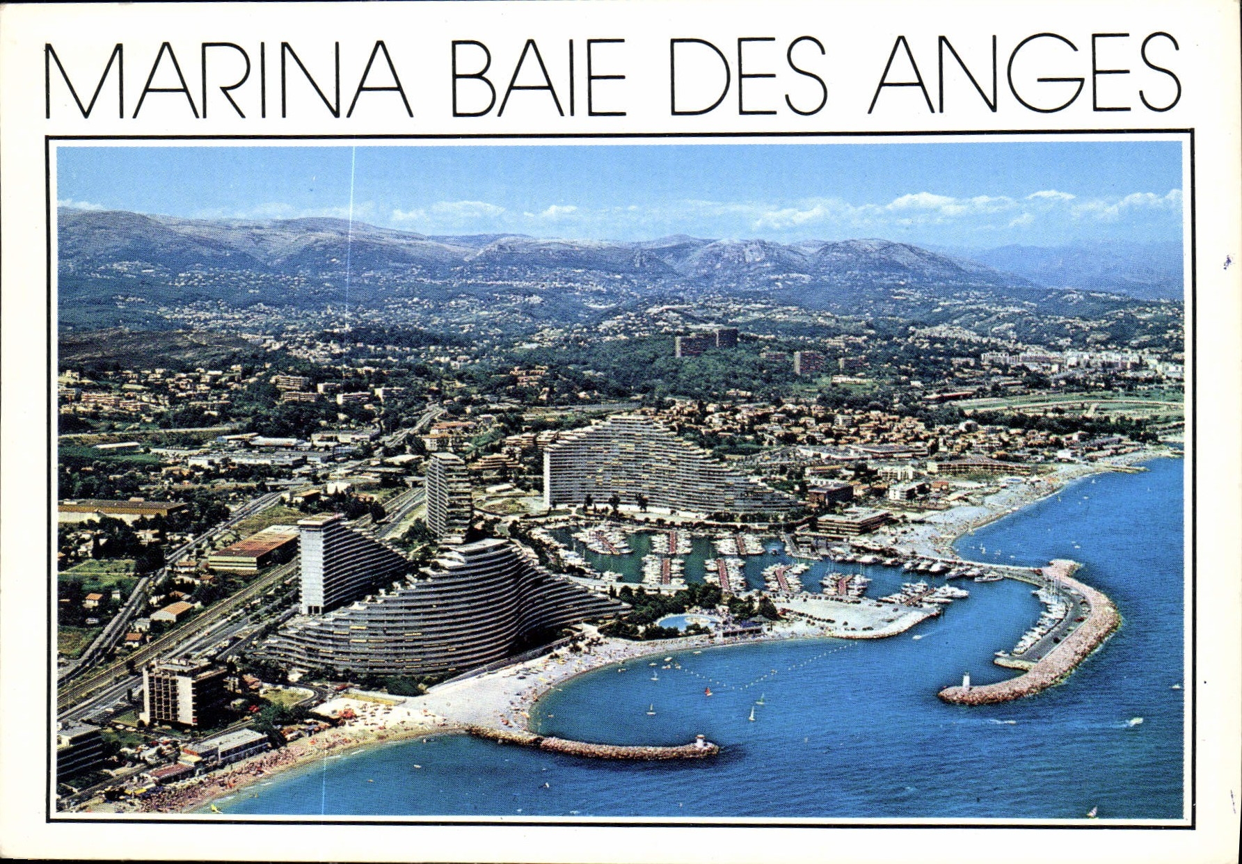 CPM Cote d'Azur French Riviera Villeneuve Loubert Plage vue generale aerienne Marine Baie des Anges 