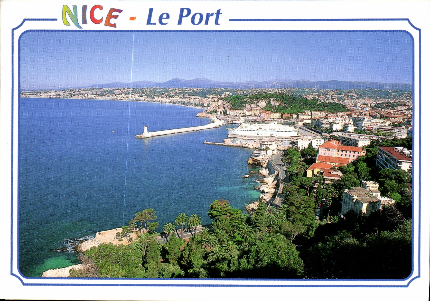 CPM La Cote d'Azur Nice vue generale sur le quartier du port au fond la promenade des anglais 