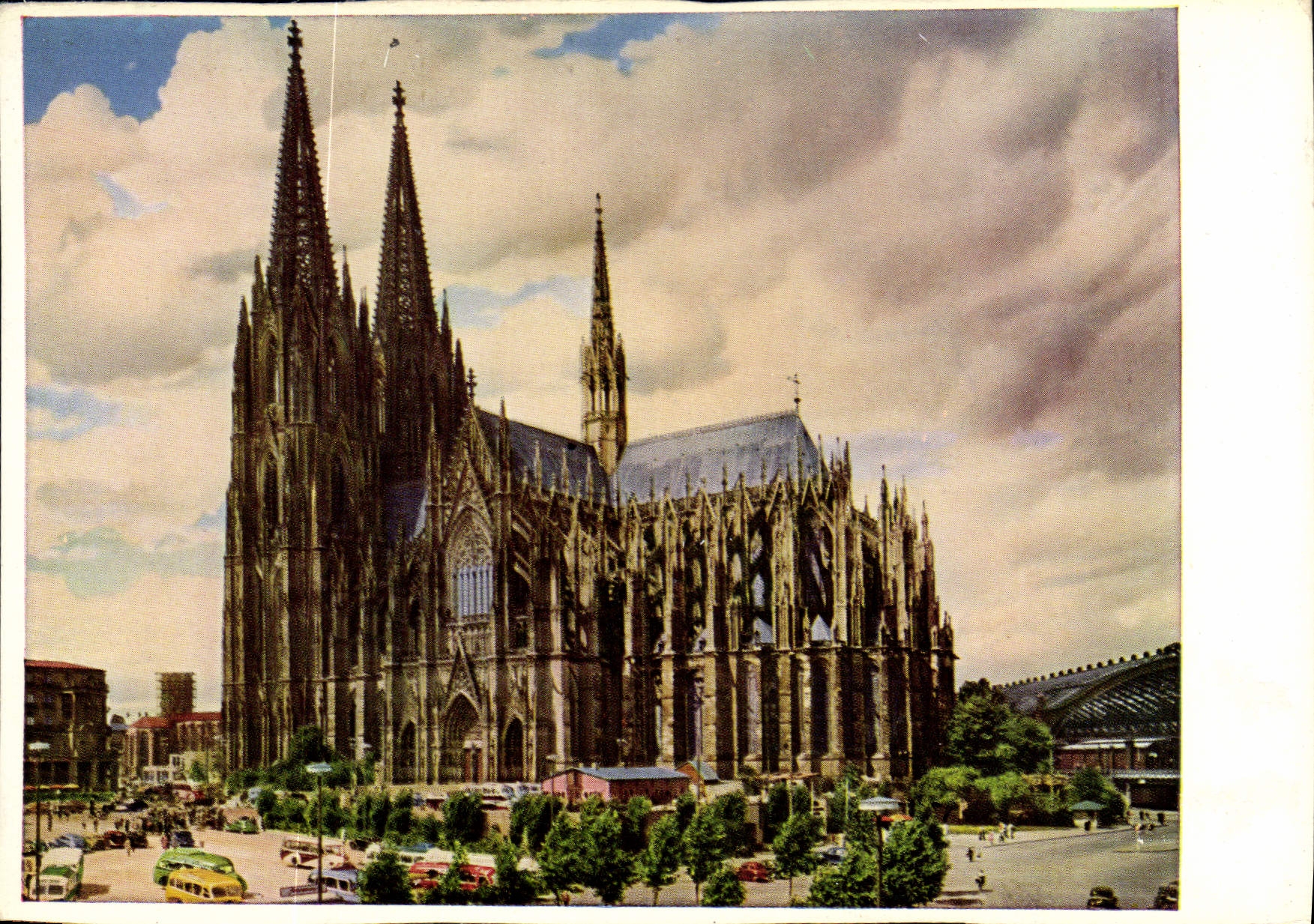 CPM Cologne sur le Rhin la Cathedrale cote sud