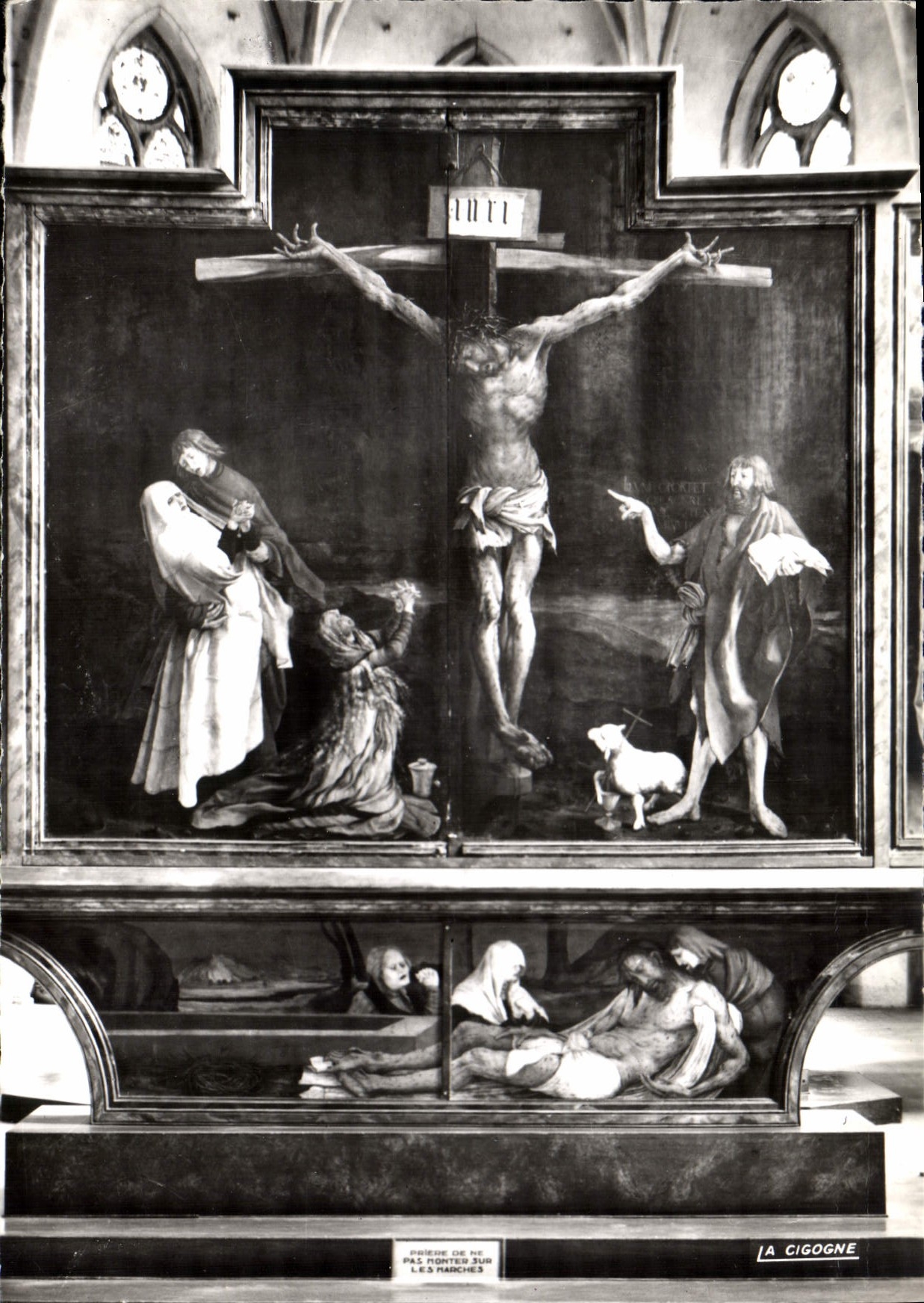 CPM Colmar Musee Unterlinden Partie centrale du Retable d'Issenheim