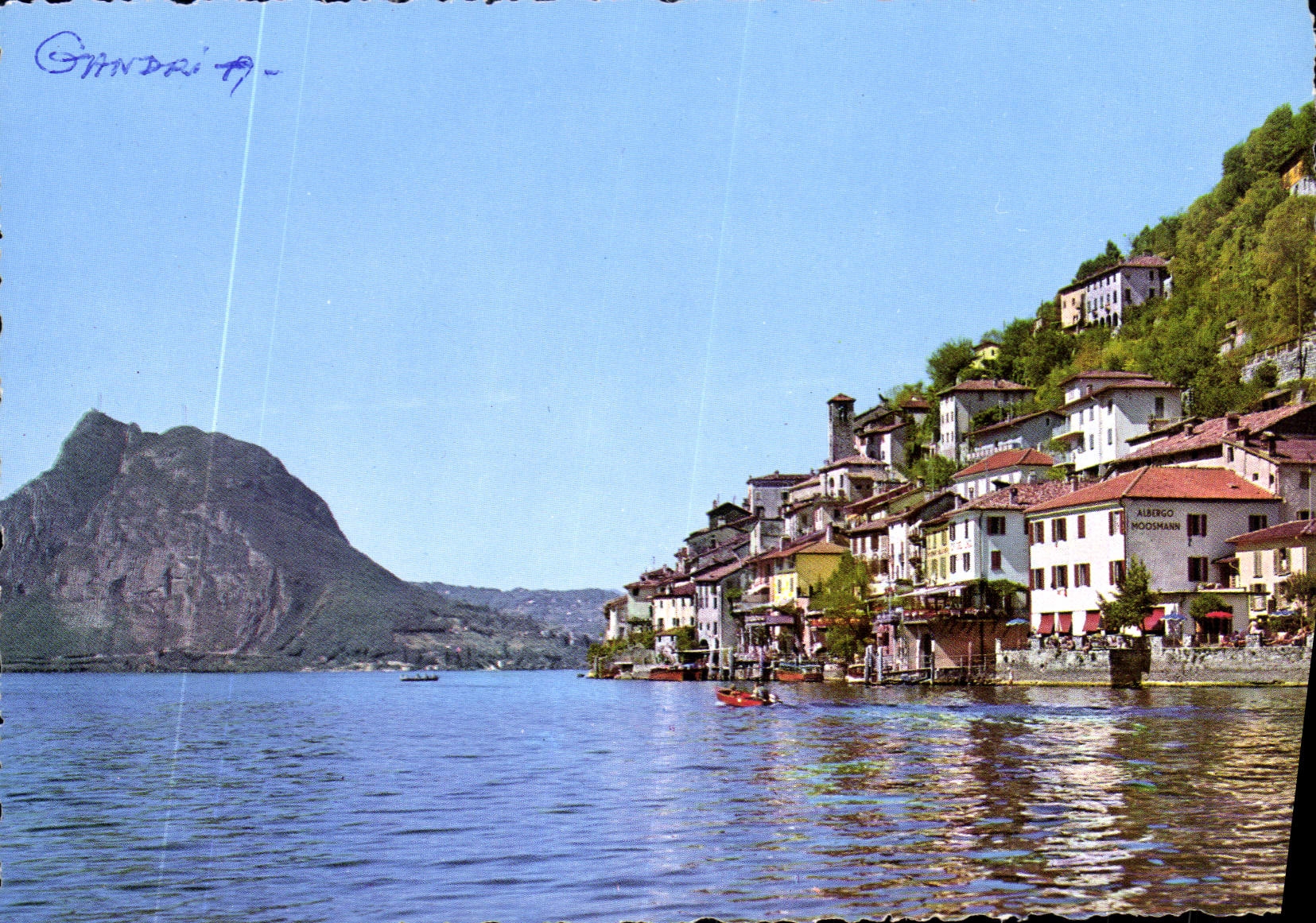CPM Gandria Lago di Lugano Panorama e Monte S Salvatore