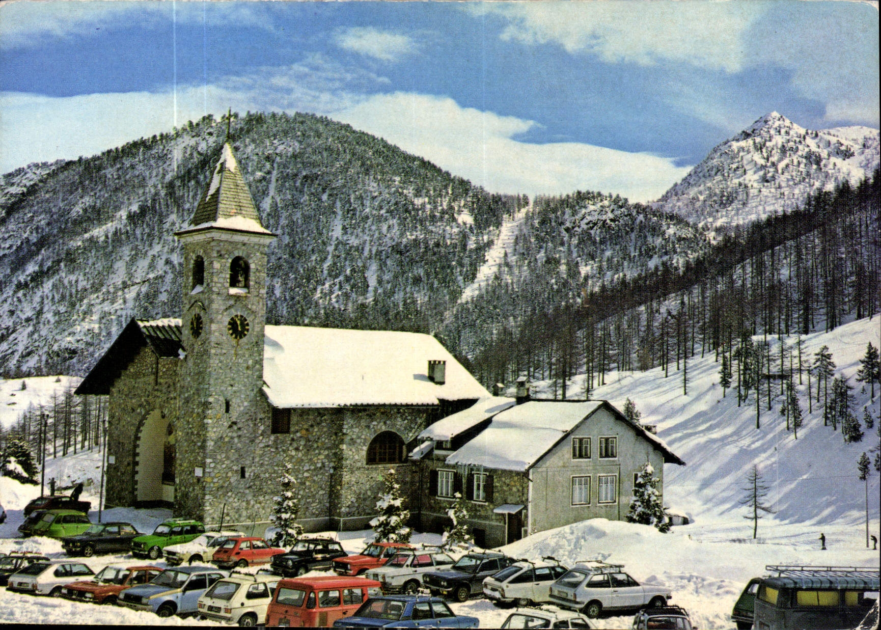 CPM Claviere Confine Italo Francese Chiesa della Visitazione