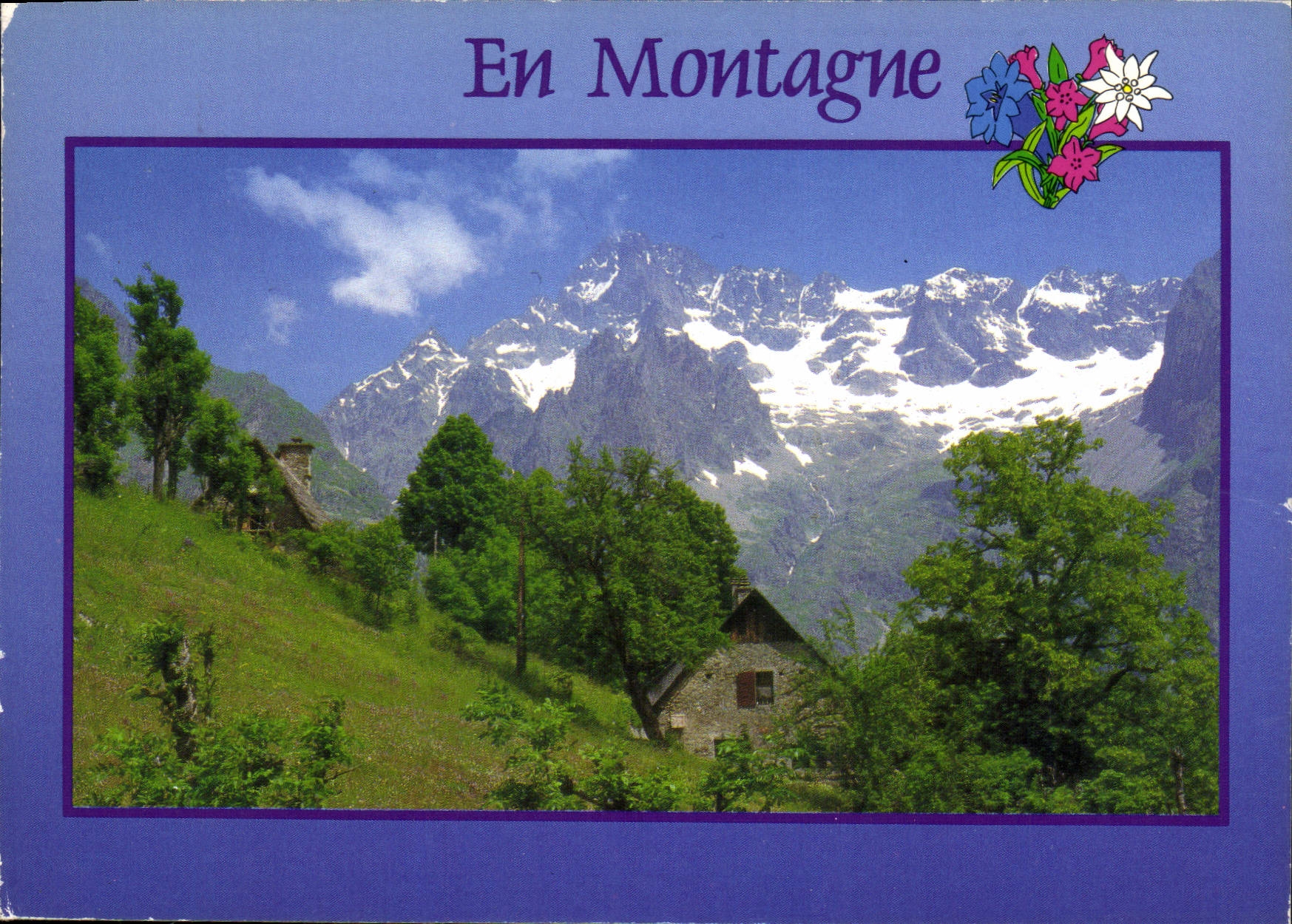 CPM En Montagne Images de Chez Nous Chaleur de midi 