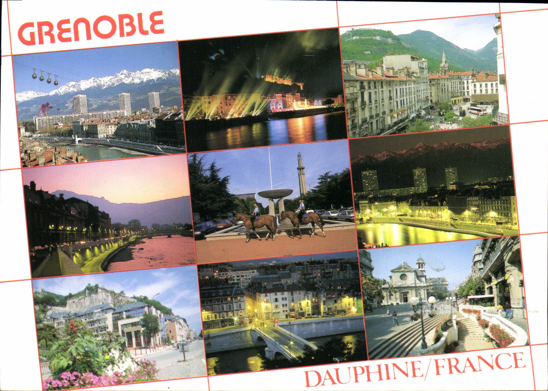 CPM Grenoble Isere Divers Aspects de la Capitale du Dauphine 