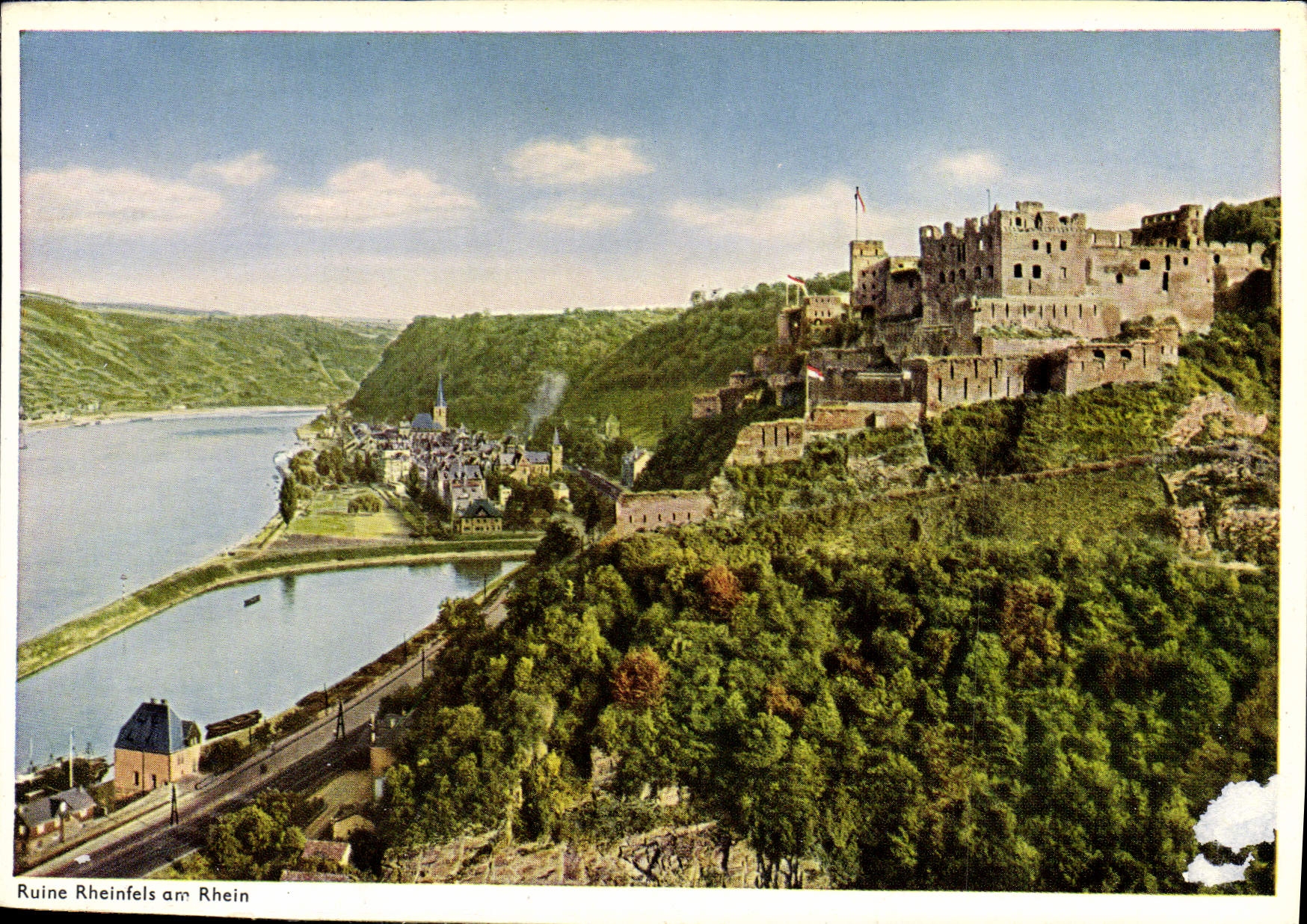 CPM La ruine de Rheinfels sur le Rhin 