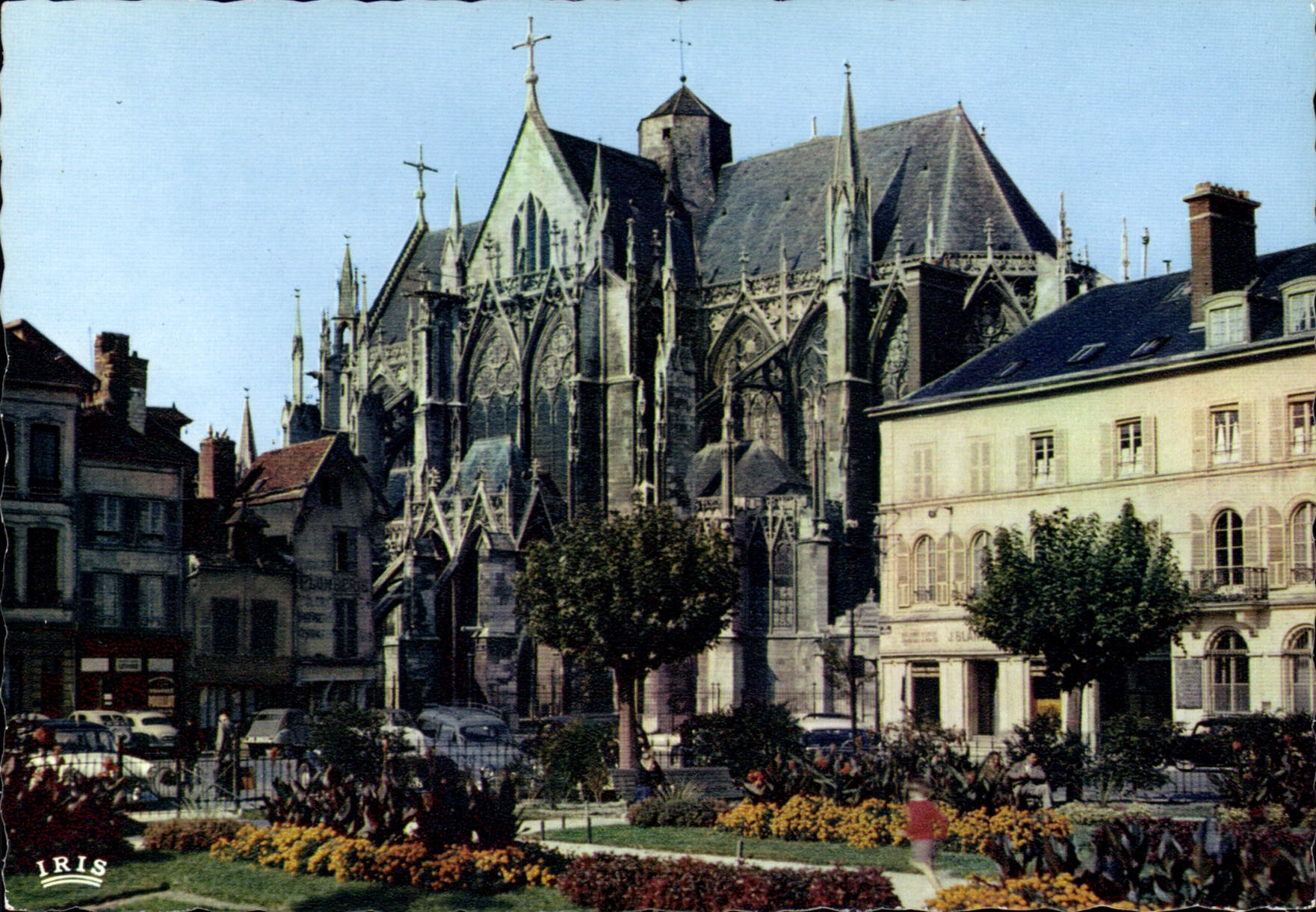 CPM Troyes Aube Eglise Urbain IV et Jardin de la Prefecture 