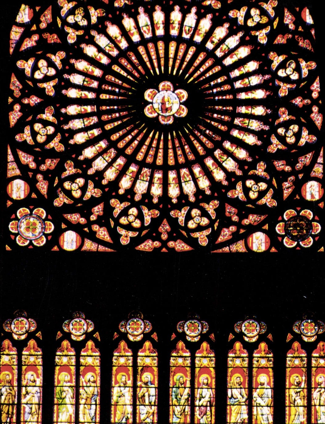 CPM Troyes La Cathedrale S Pierre et St Paul la Rosace 