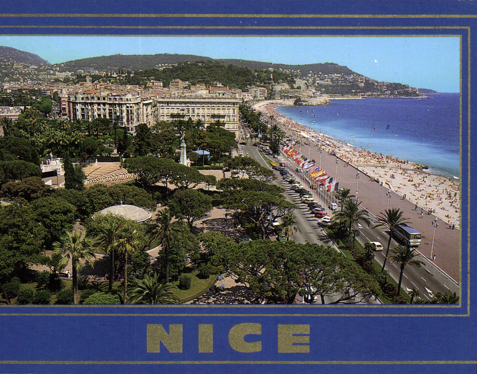 CPM Nice Quai des Etats Unis et Theatre de Verdure