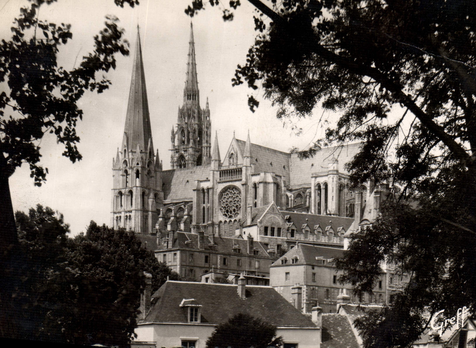 CPM Chartres Eure et Loir La Cathedrale cote Sud