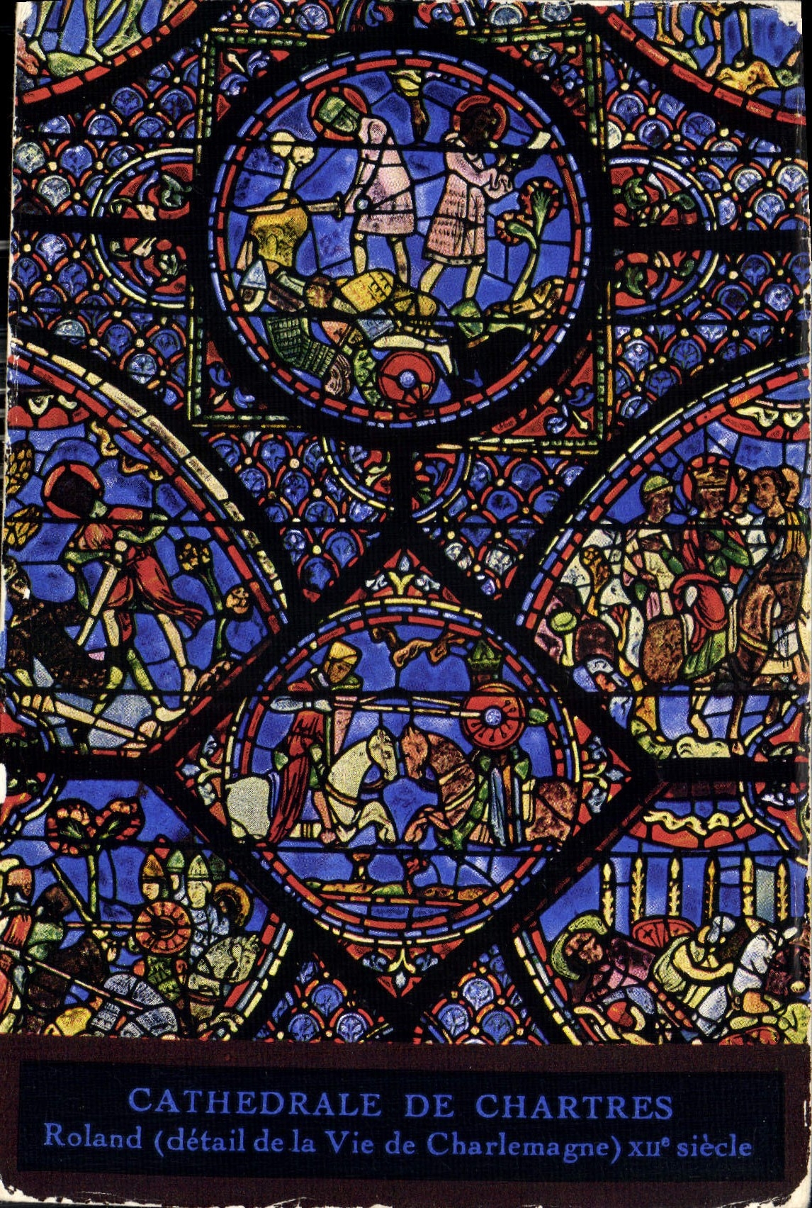CPM Cathedrale de Chartres Roland detail de la Vie de Charlemagne