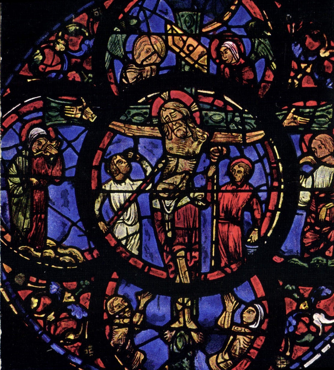 CPM Cathedrale de Chartres Christ en Croix 
