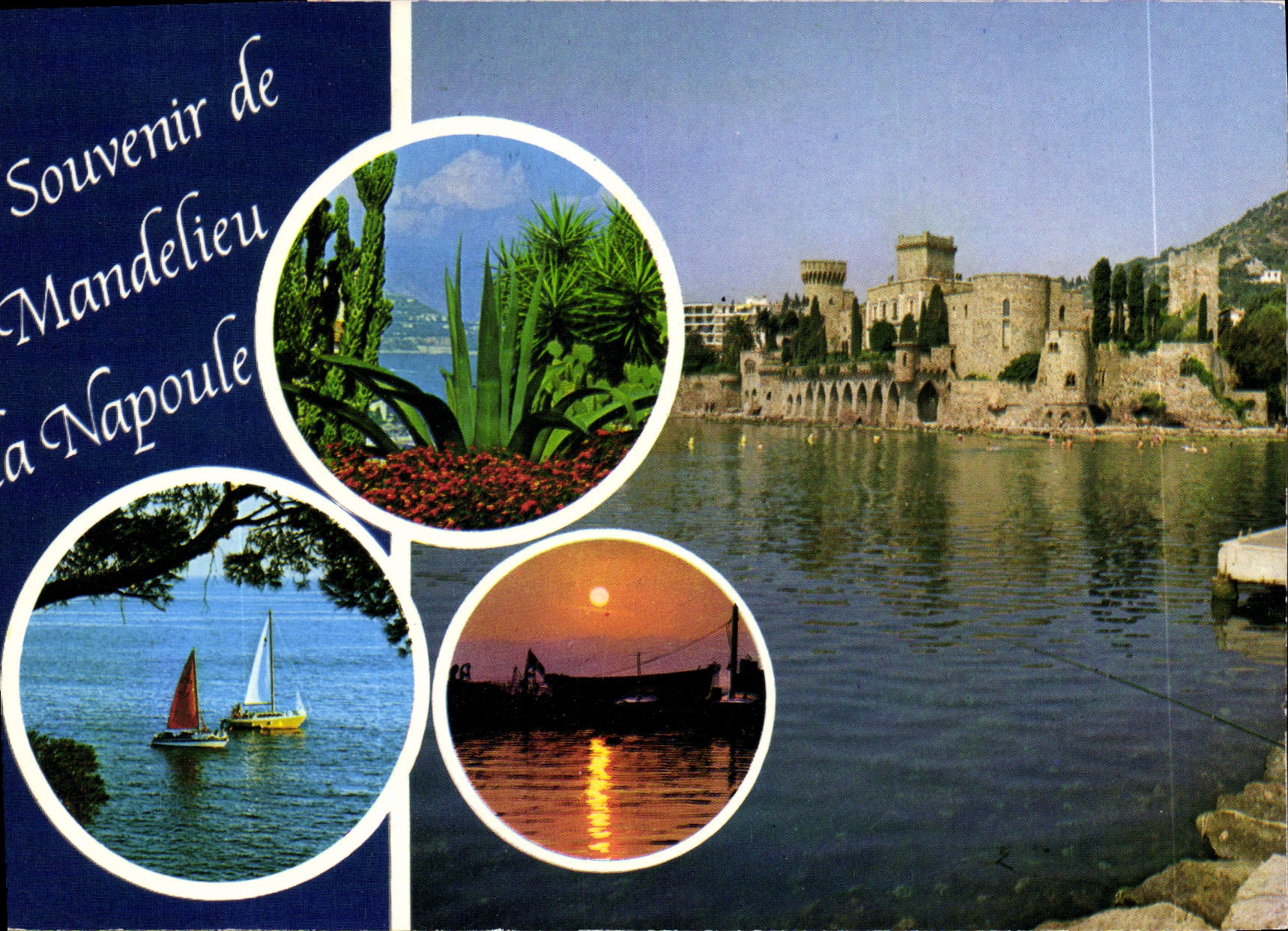CPM Souvenir de Mandelieu La Napoule Vue generale Le Chateau 