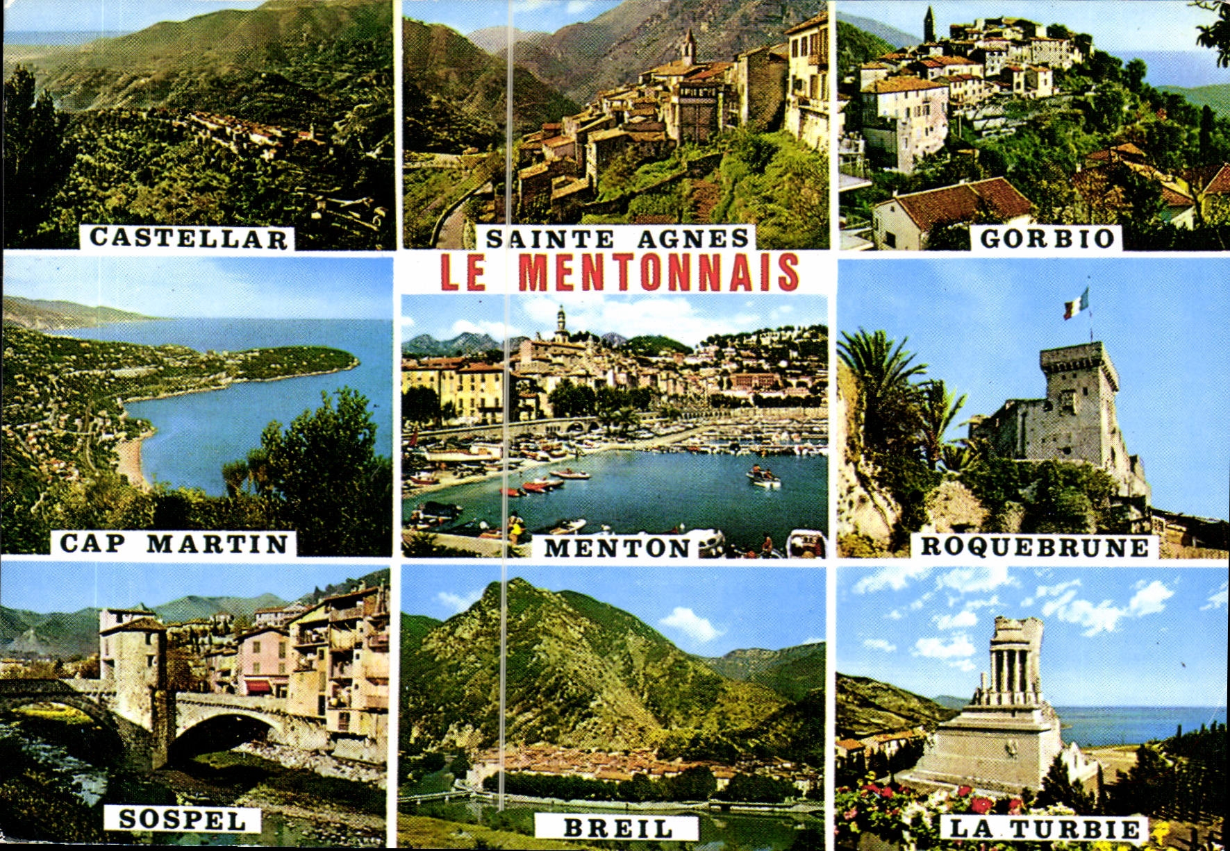 CPM La Cote d'Azur Le Mentonnais Sa cote et ses vallees