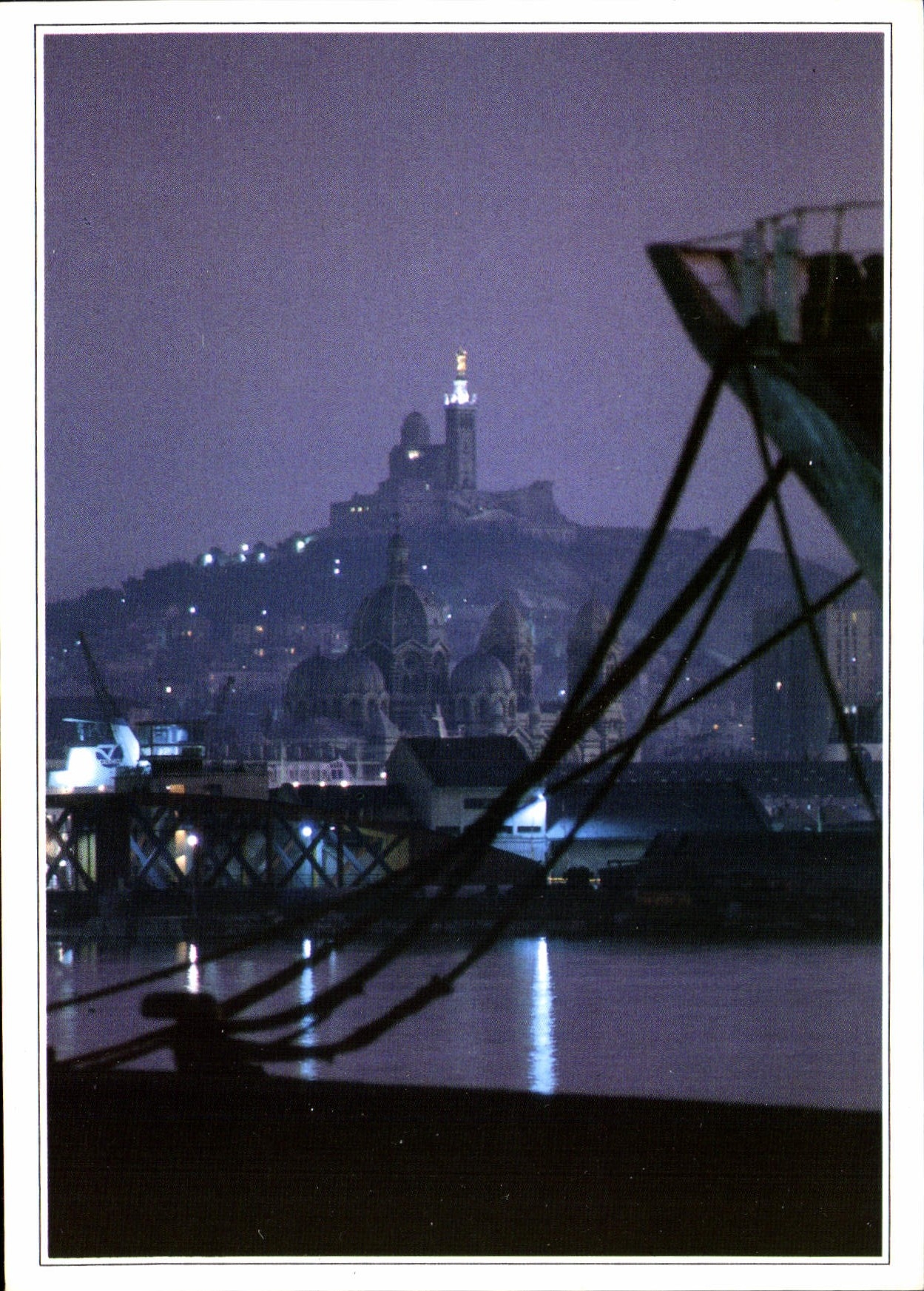 CPM Marseille La Basilique Notre Dame de la Garde et la Cathedrale de la Major vues du ques de la Jo