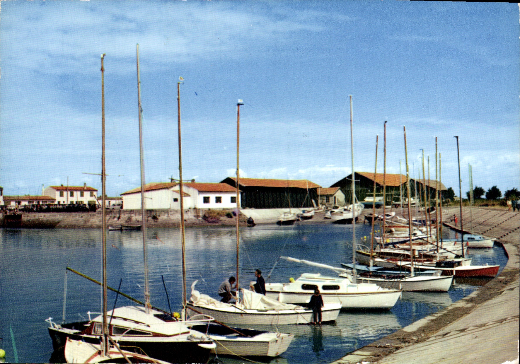 CPM Ile De Re Ars en Re Un coin du port des vailiers