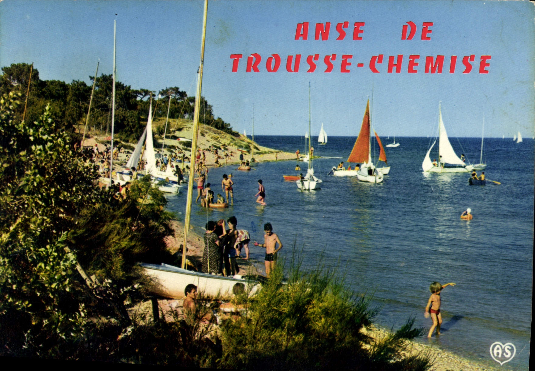 CPM Ile De Re Ch Mme Les Portes Anse de Trousse Chemise Bateau