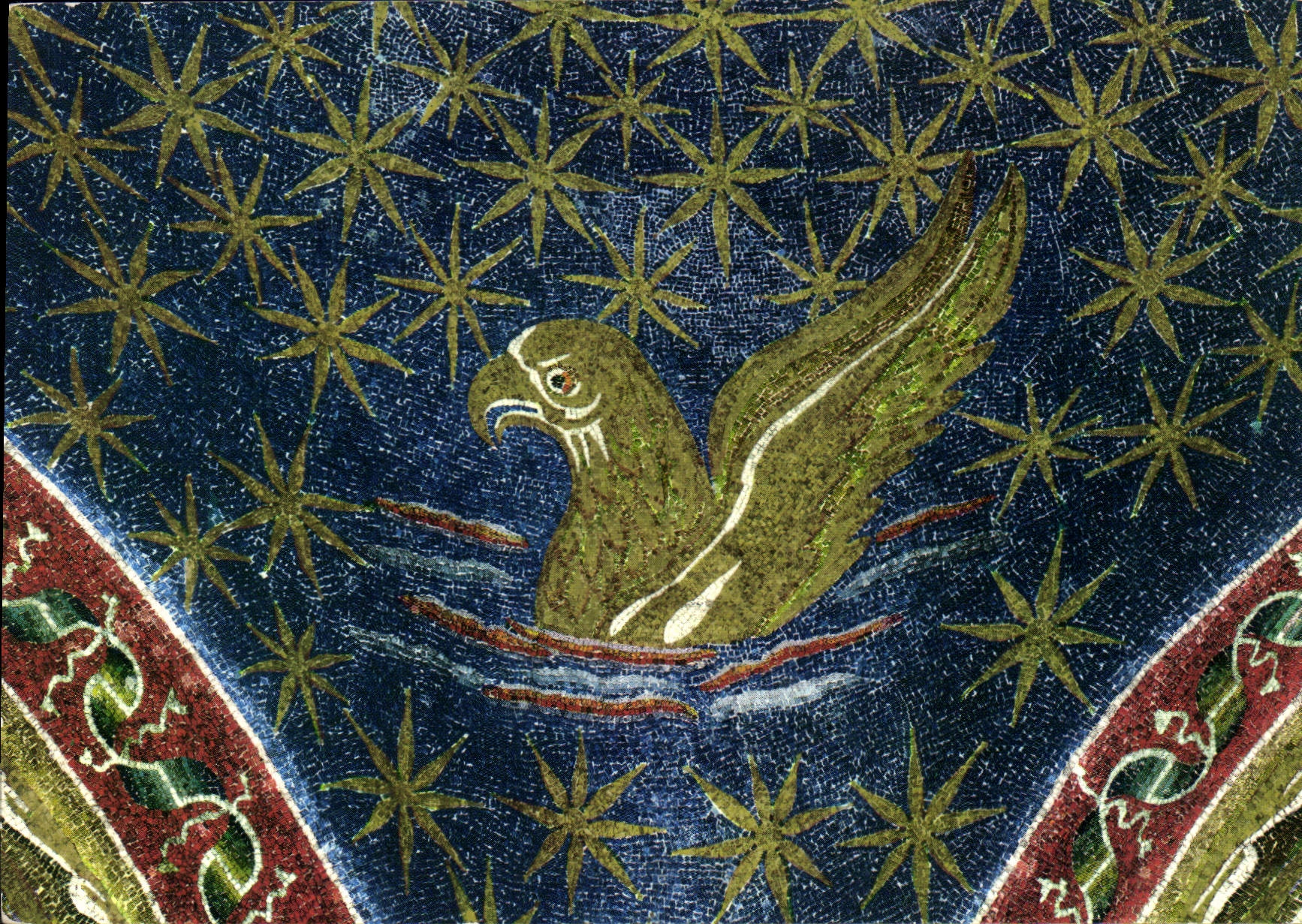 CPM Ravenna Mausolee de Galla Simbolo del l'Evangelista Giovanni 