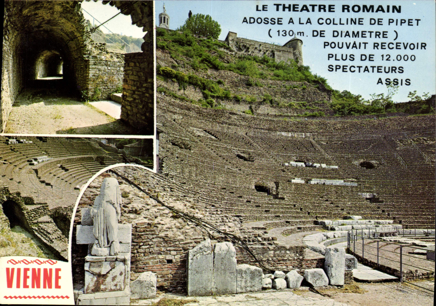 CPM Le Theatre Romain Adosse A la Colline de Pipet