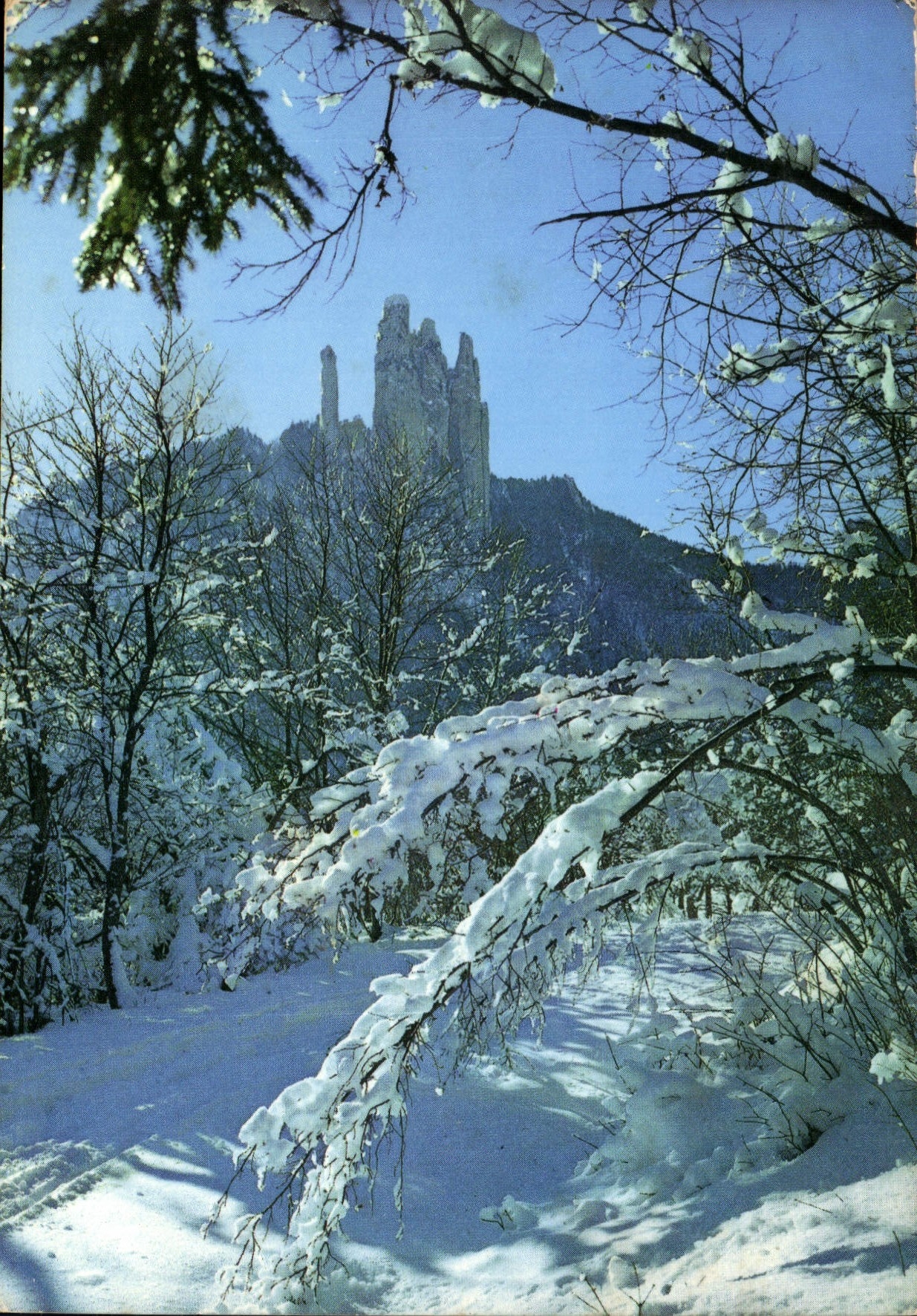 CPM Paysage Hivernal Les Trois Pucelles 