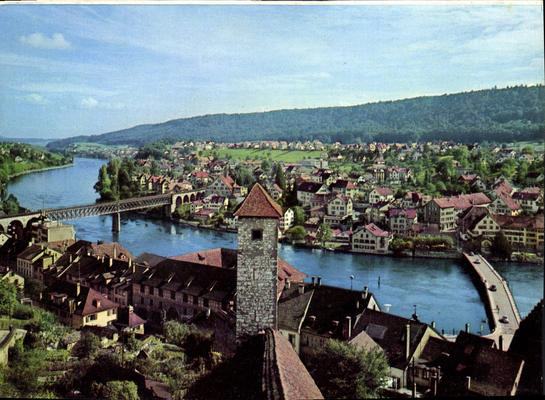 CPM Schaffhausen Blick vom Munot auf Stadt 