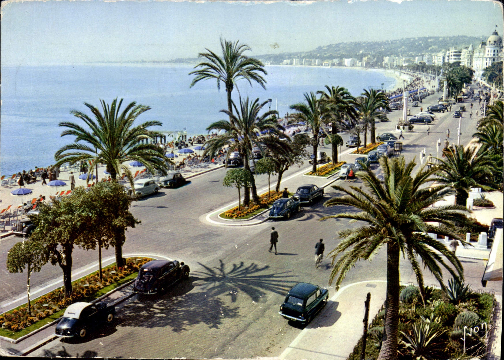 CPM La Cote d'Azur miracle de la nature Nice Alpes Maritimes Promenade des Anglais 