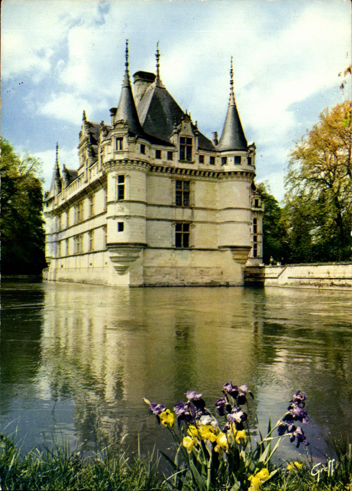 CPM Les Chateaux de la Loire Azay le Rideau Indre et Loire le Chateau fut construit par Gilles Berth