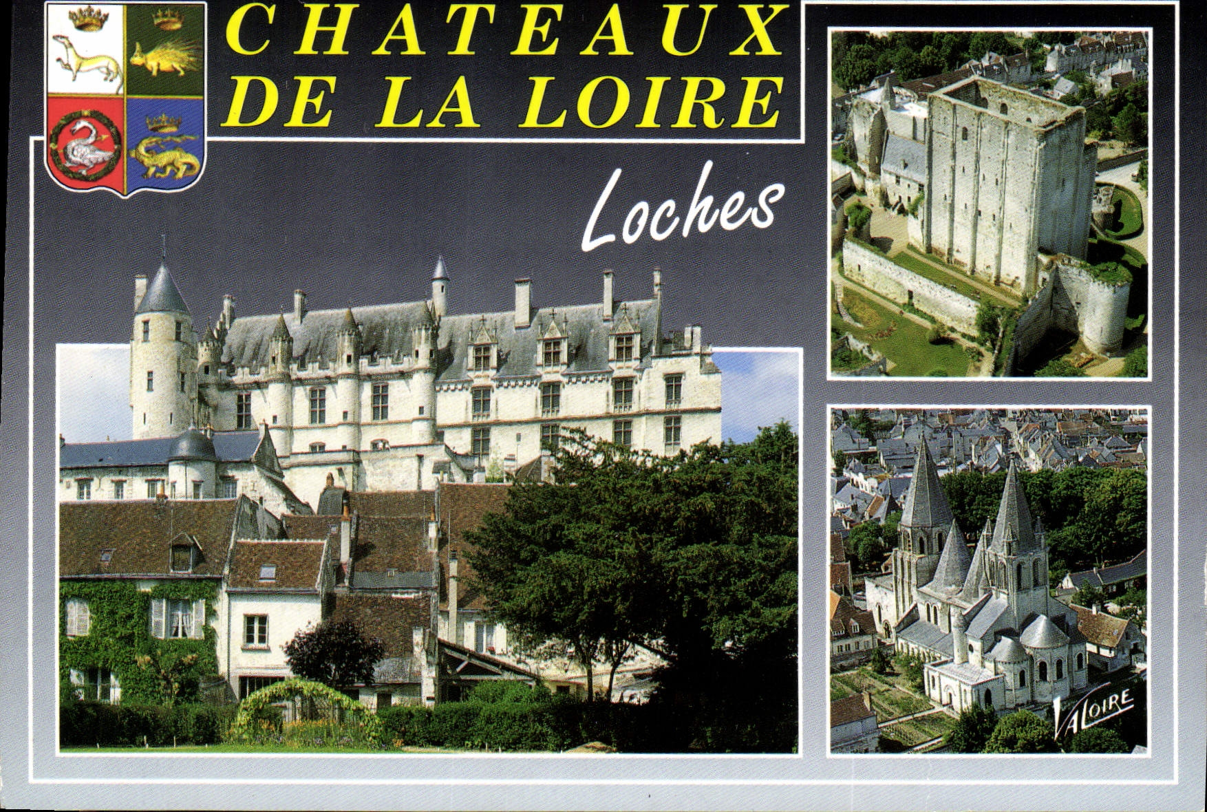CPM Les Merveilles du Val de Loire Loches Indre et Loire les Logis Royaux vieux Logis a gauche XV si