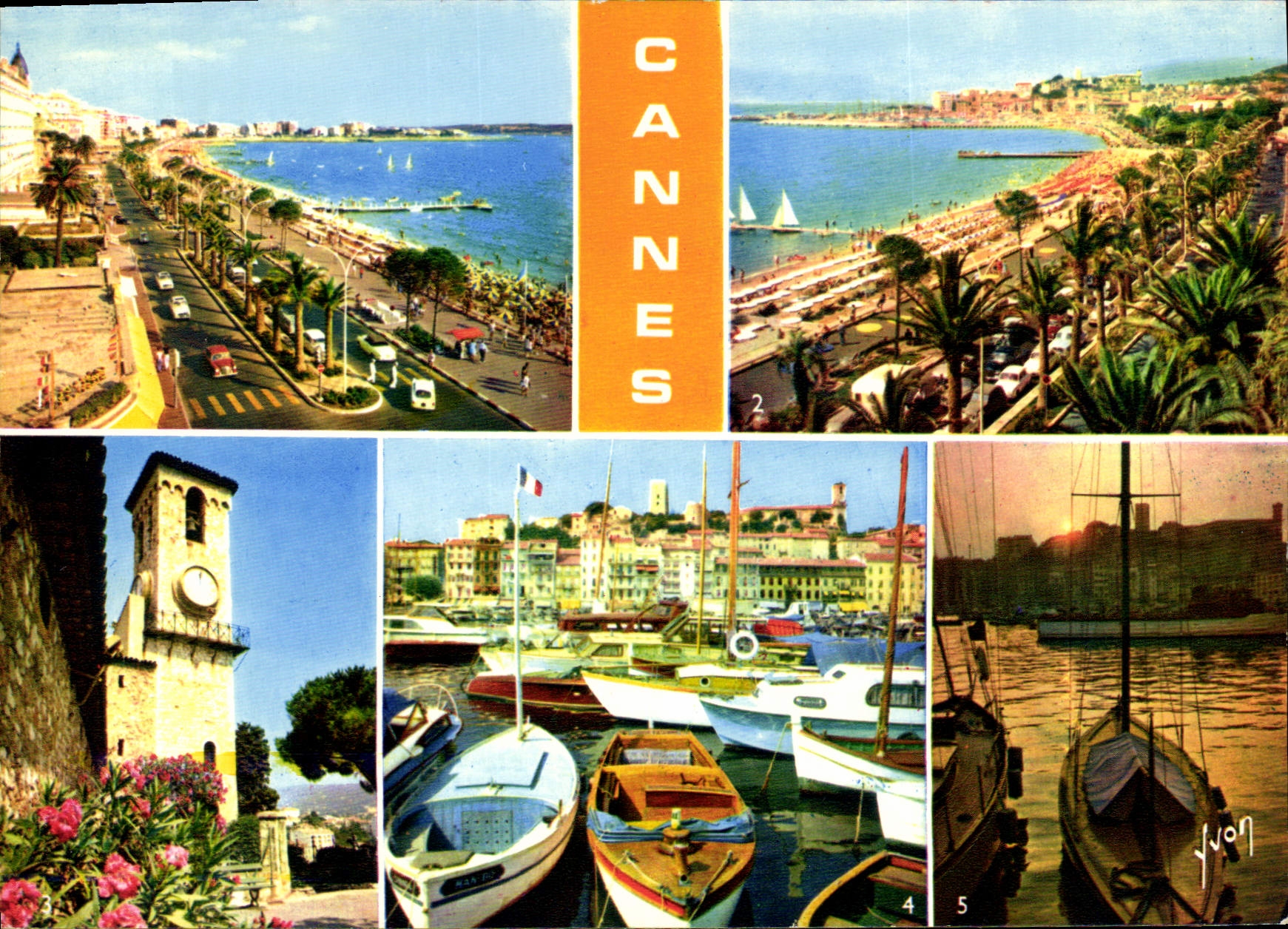 CPM La Cote d'Azur miracle de la nature cannes Alpes Maritimes la Croisette et les Grands hotels vue