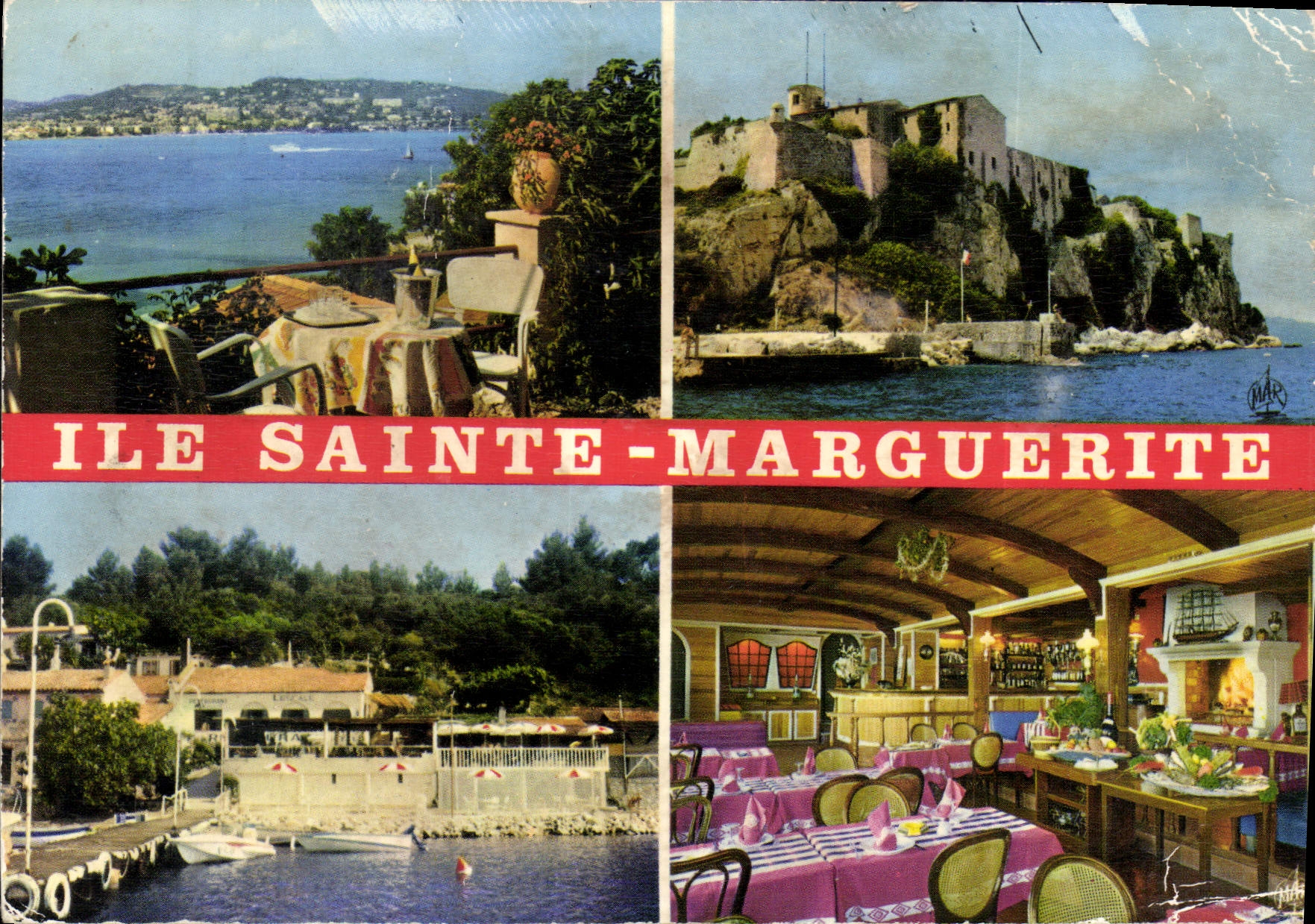 CPM Ile Sainte Marguerite cannes l'escale Hotel Restaurant Poissons du Pays Bouillabaisse Langoustes