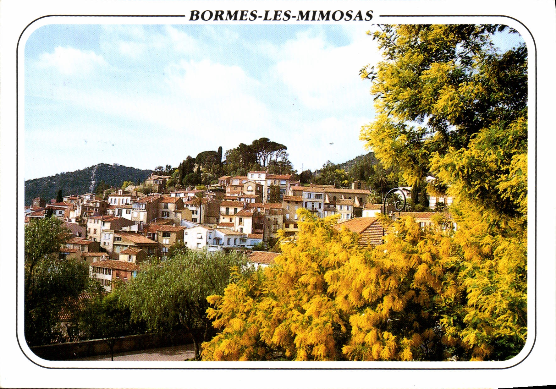 CPM Au Soleil de la Cote d'Azur Bormes les Mimosas le Village