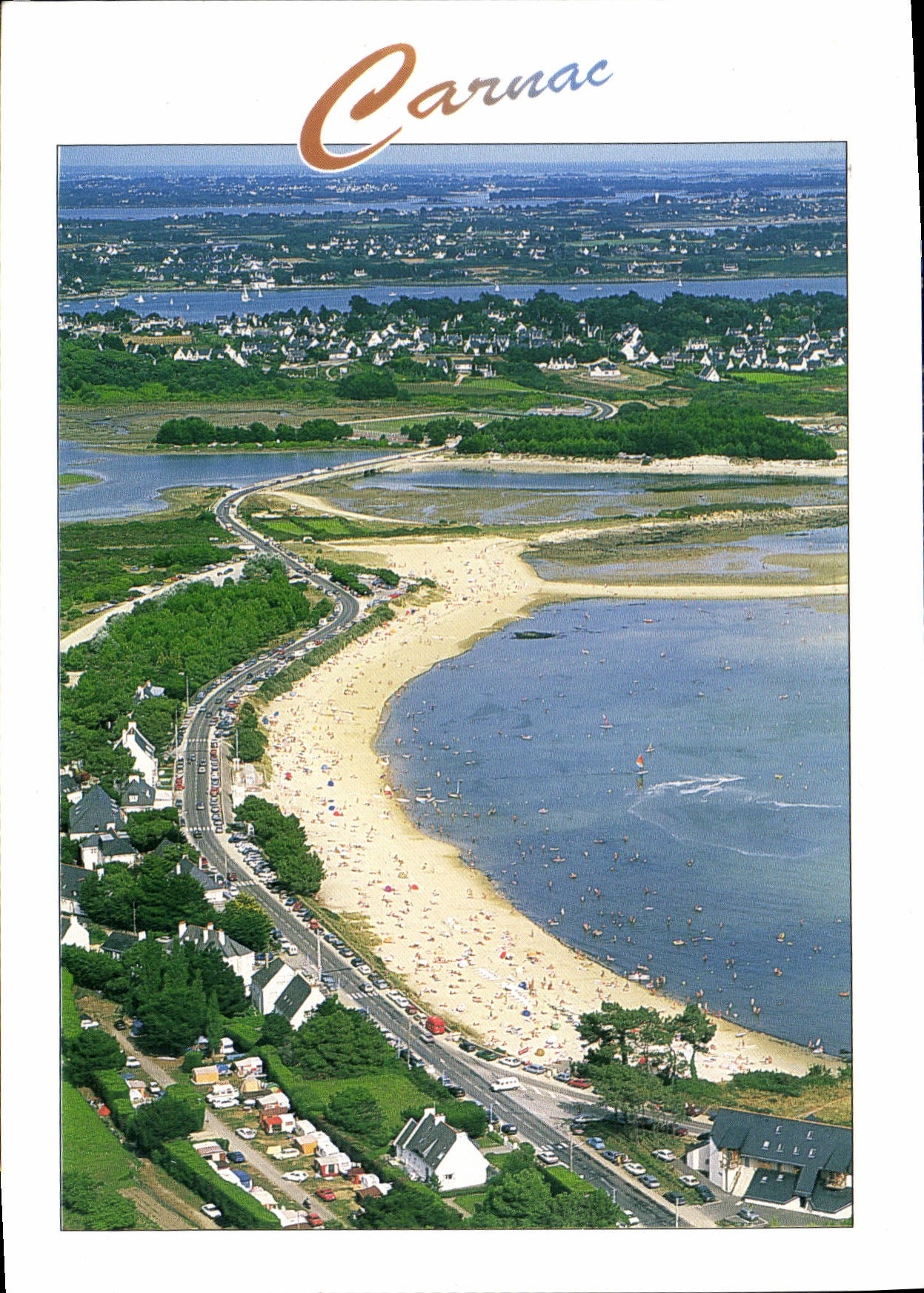 CPM Carnac la Trinite sur mer la Plage de Men Du 