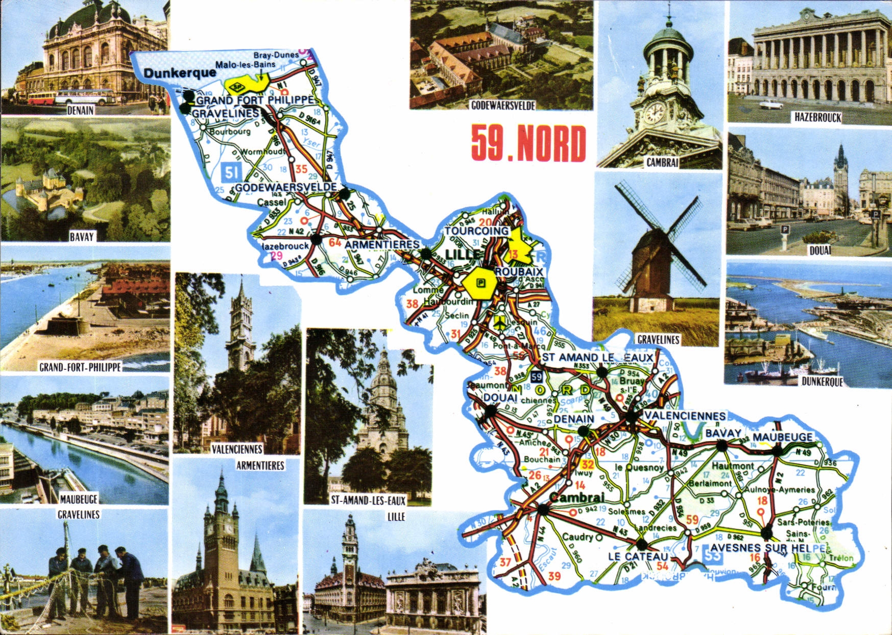 CPM Nord Prefecture l'Ille sous Prefectures Avesnes Cambral Doual Dunkerque Valencienne Patrie du Ma