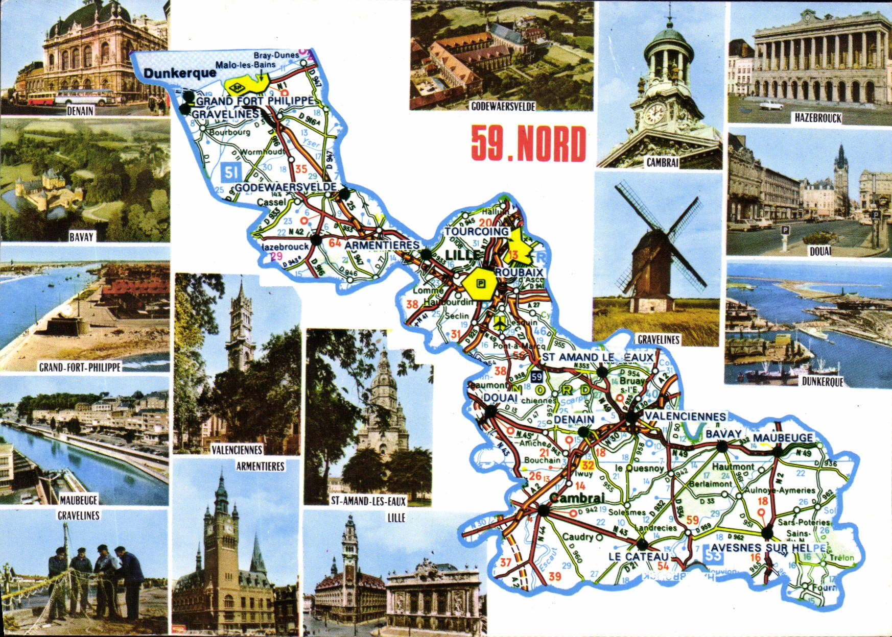 CPM Nord Prefecture l'Ille sous Prefectures Avesnes Cambral Doual Dunkerque Valencienne Patrie du Ma