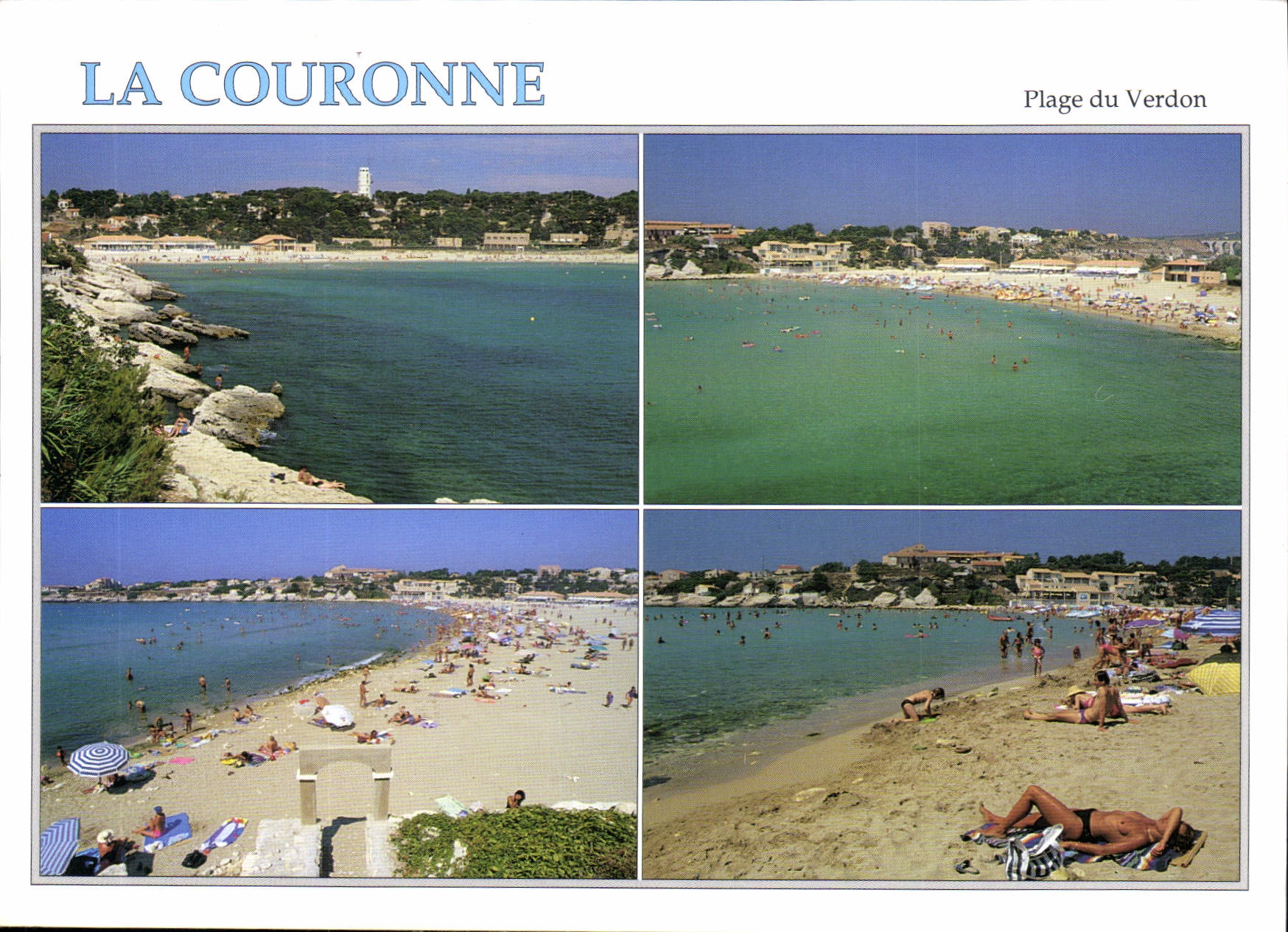 CPM La Couronne Bouches du Rhone France la Plage du Verdon 