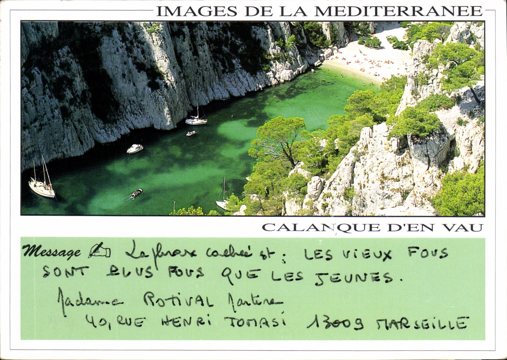 CPM Images de la Mediterranee Calanque d'en Vau Falaise de Castelvieil 