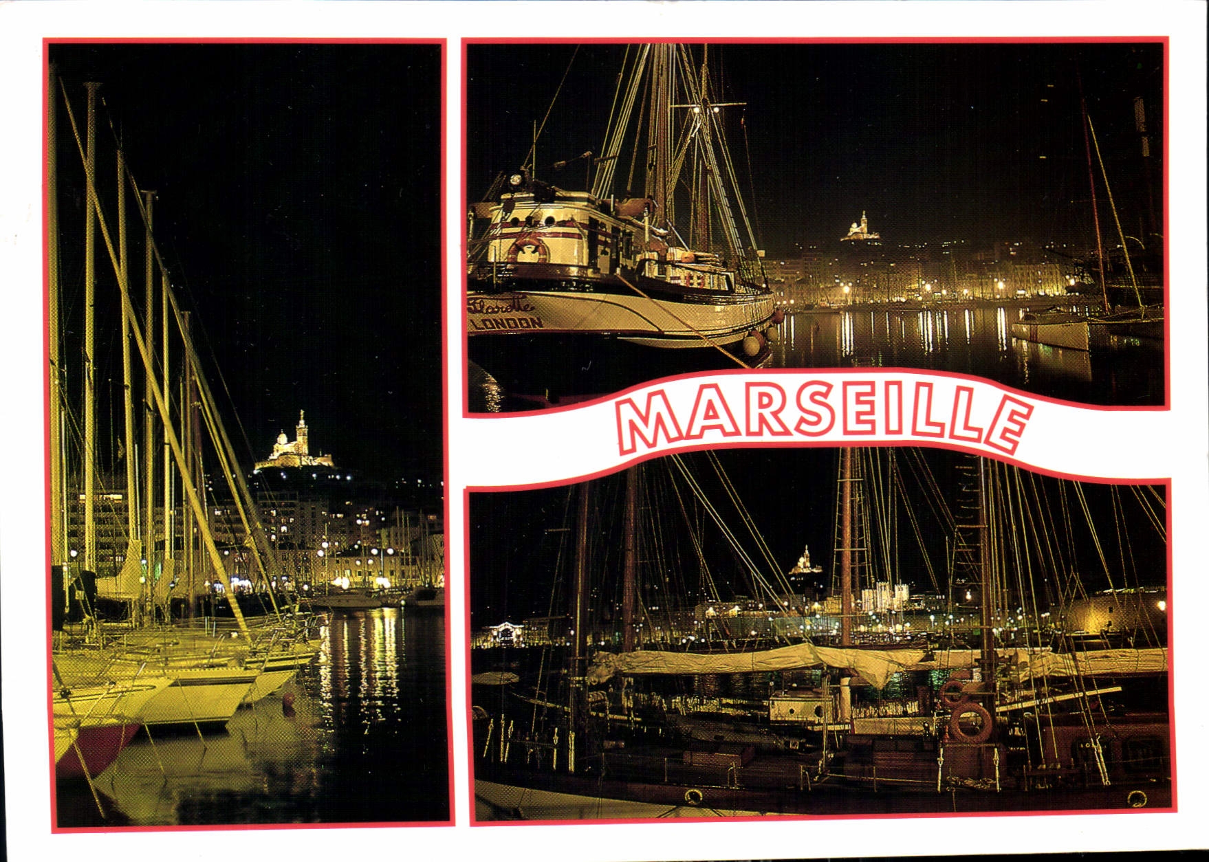 CPM Marseille la nuit 