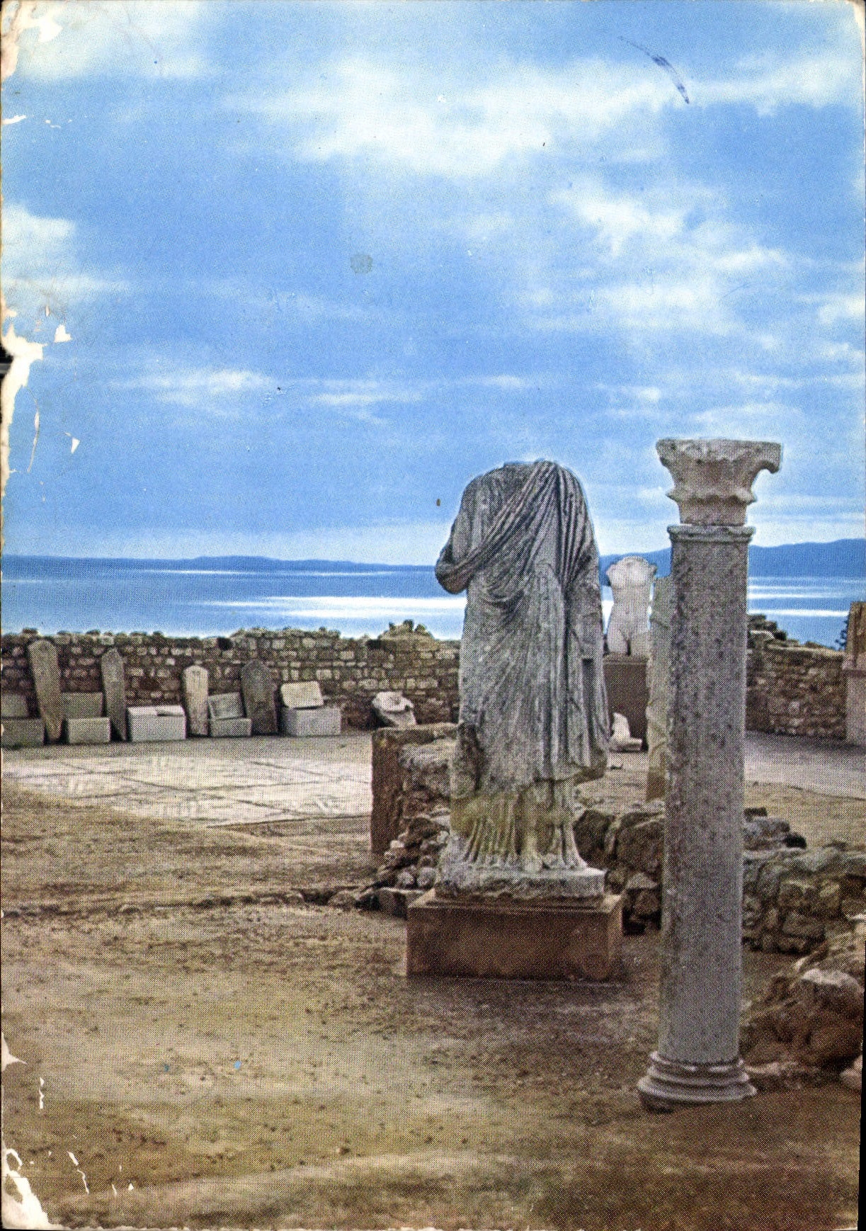 CPM Carthage Tunisie la terrasse du Musee Archeologique 