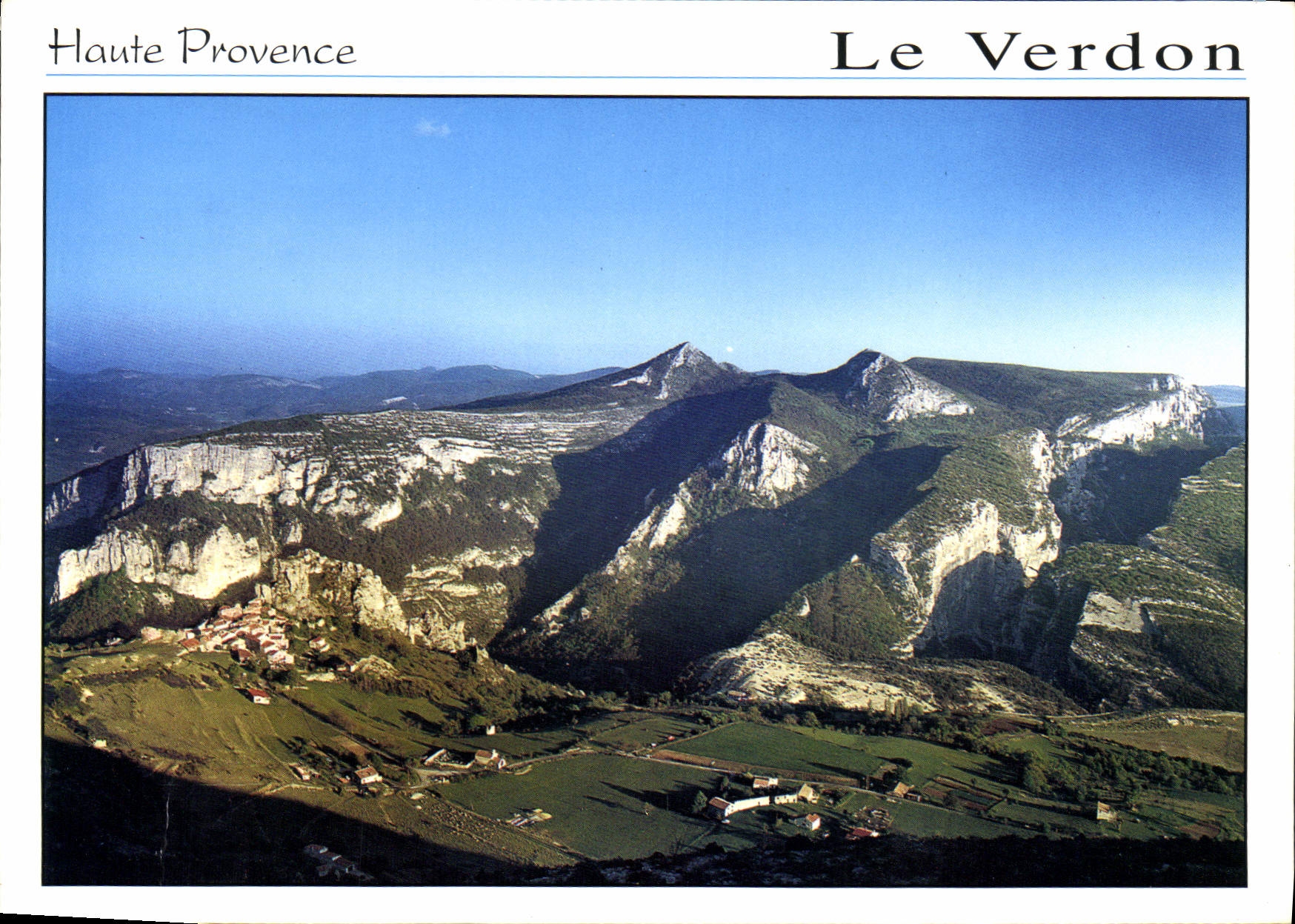 CPM Alpes de Haute Provence les Gorges du Verdon Rougon et la Cassure du Verdon