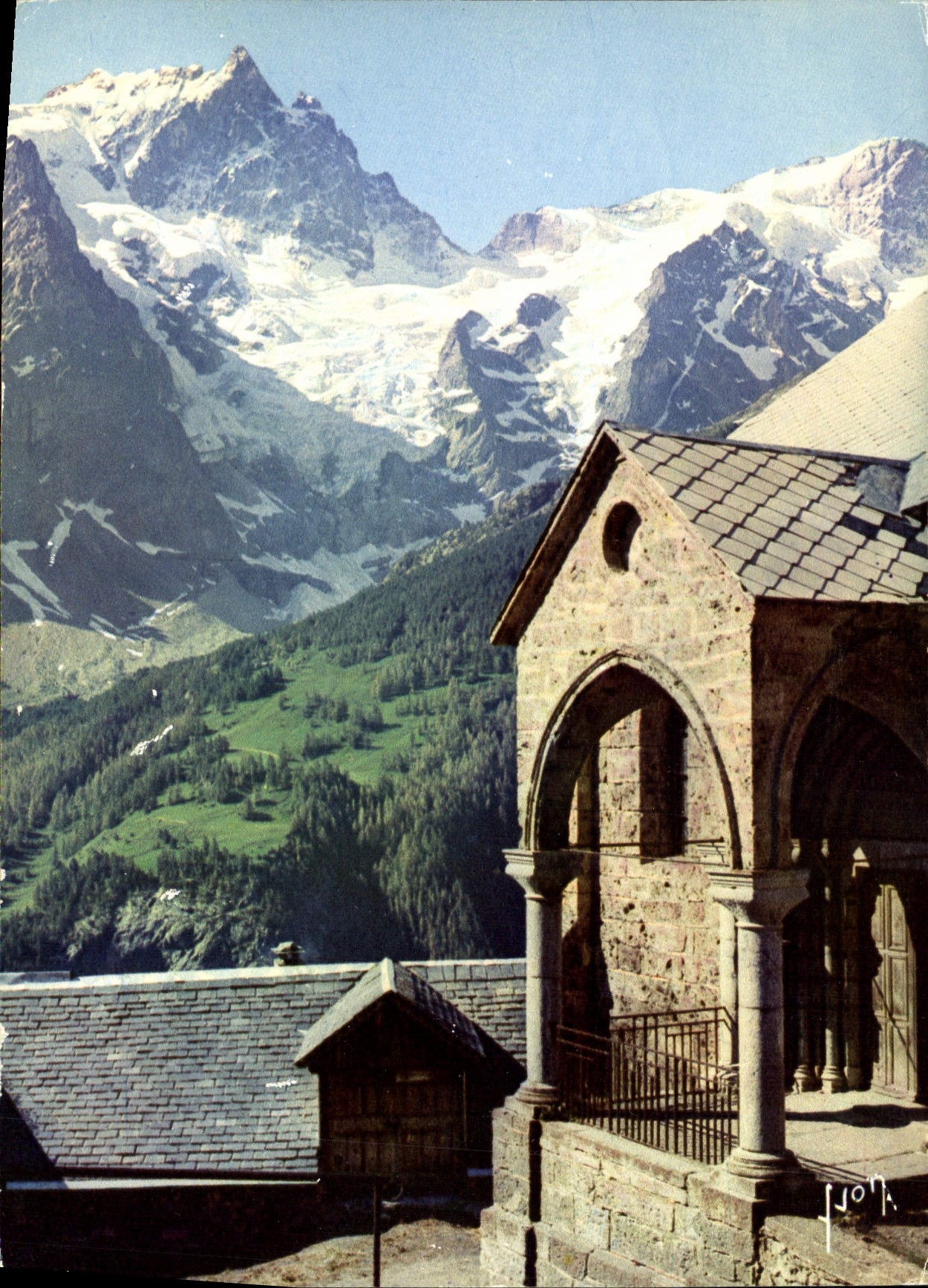 CPM La Meije vue du village des terrasses Hautes Alpes