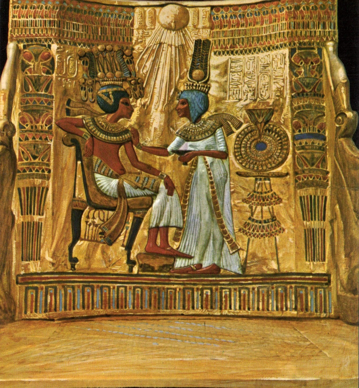 CPM Scene charmante sur le trone du roi