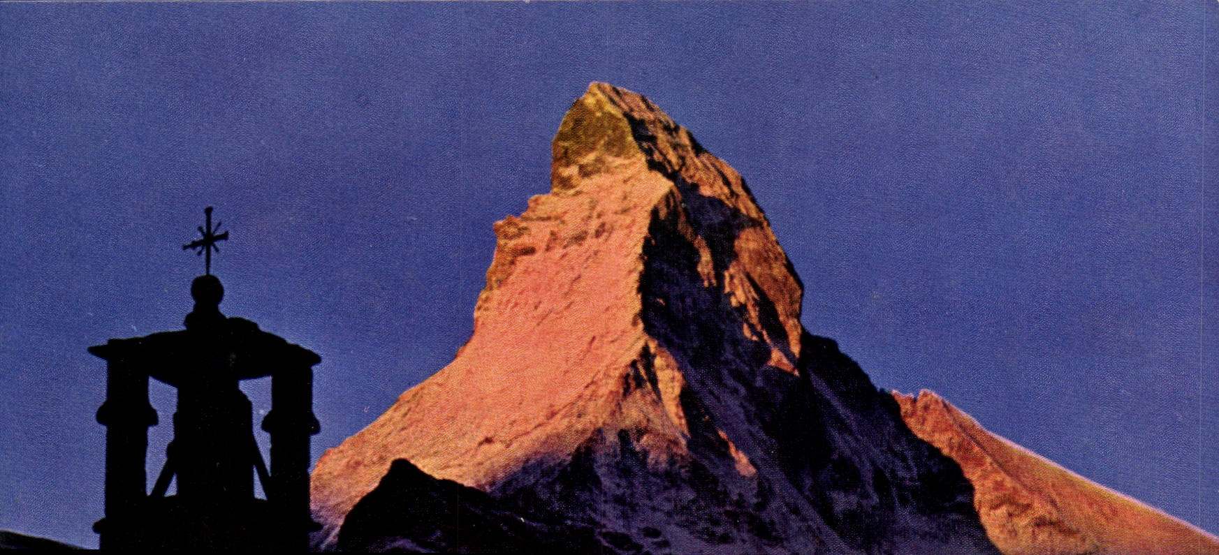 CPM Zermatt Sonnenaufgang am Matterhorn Lever du soleil au Mt Cervin
