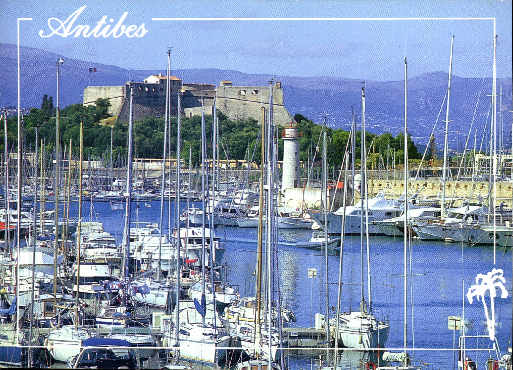 CPM La Cote d'Azur Inoubliable French Riviera Antibes A M le Port et le Fort Carre 