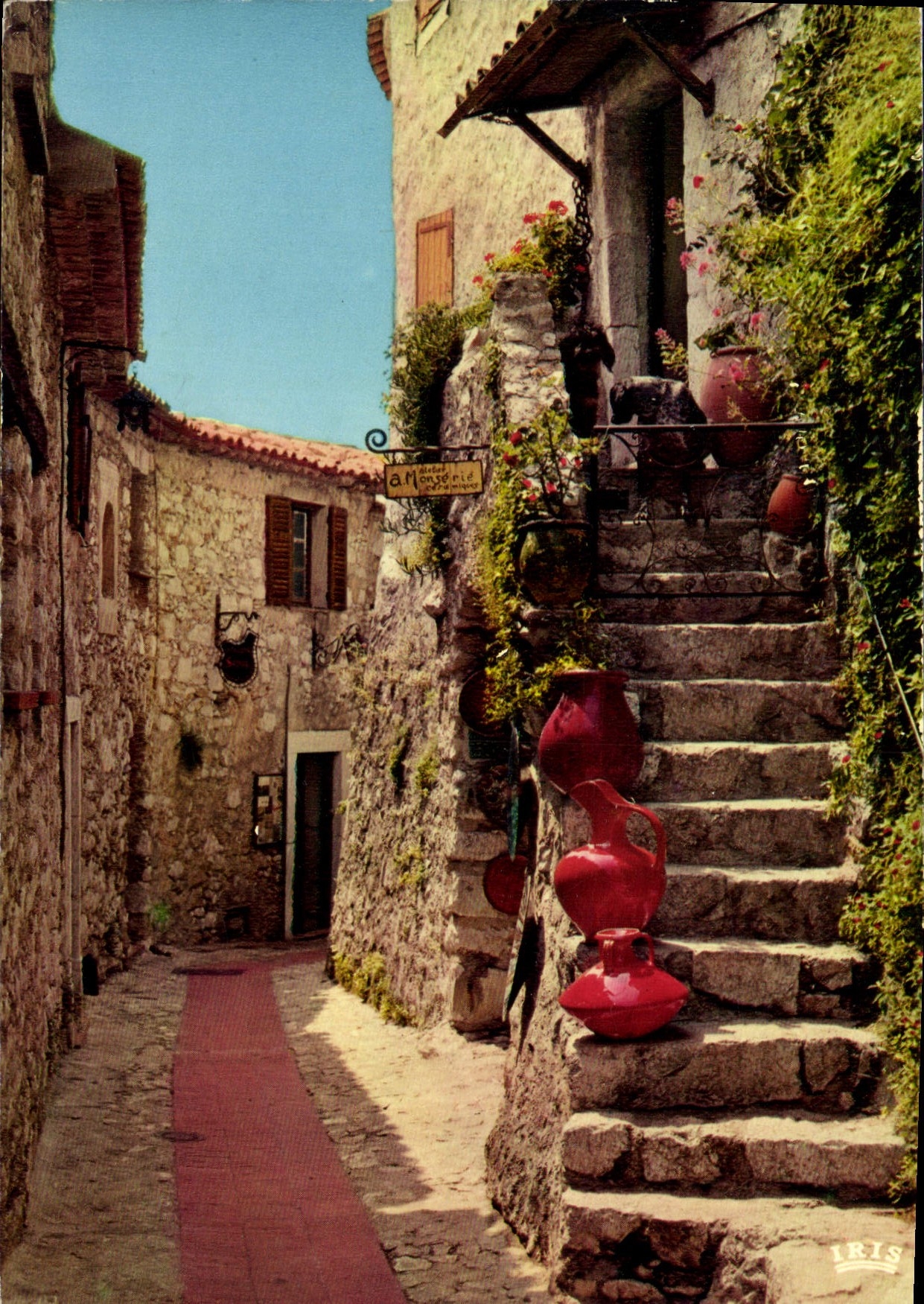 CPM La Cote d'Azur French Riviera Eze Village vieille rue Pittoresque 