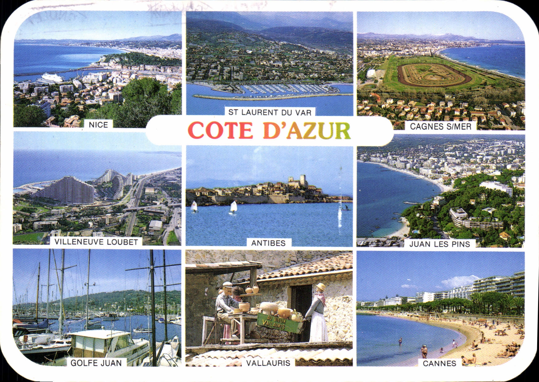 CPM Images de France Cote d'Azur Ambiance et reflets 