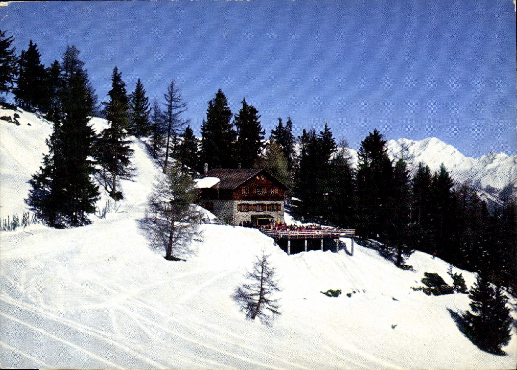 CPM Thyon cabane du C. A. S. Saison d'ete et d'hiver