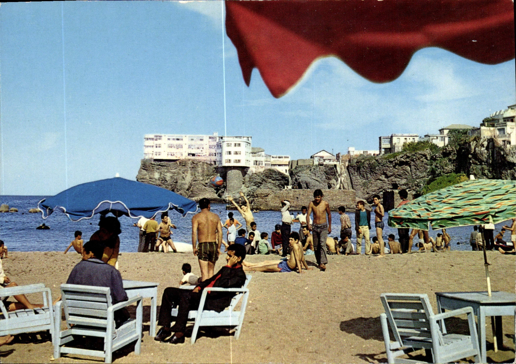 CPM Les Plages d'Alger Pointe Pescade 