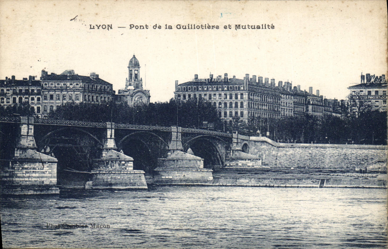 CPA Lyon Pont de la Guillotiere et Mutualite 