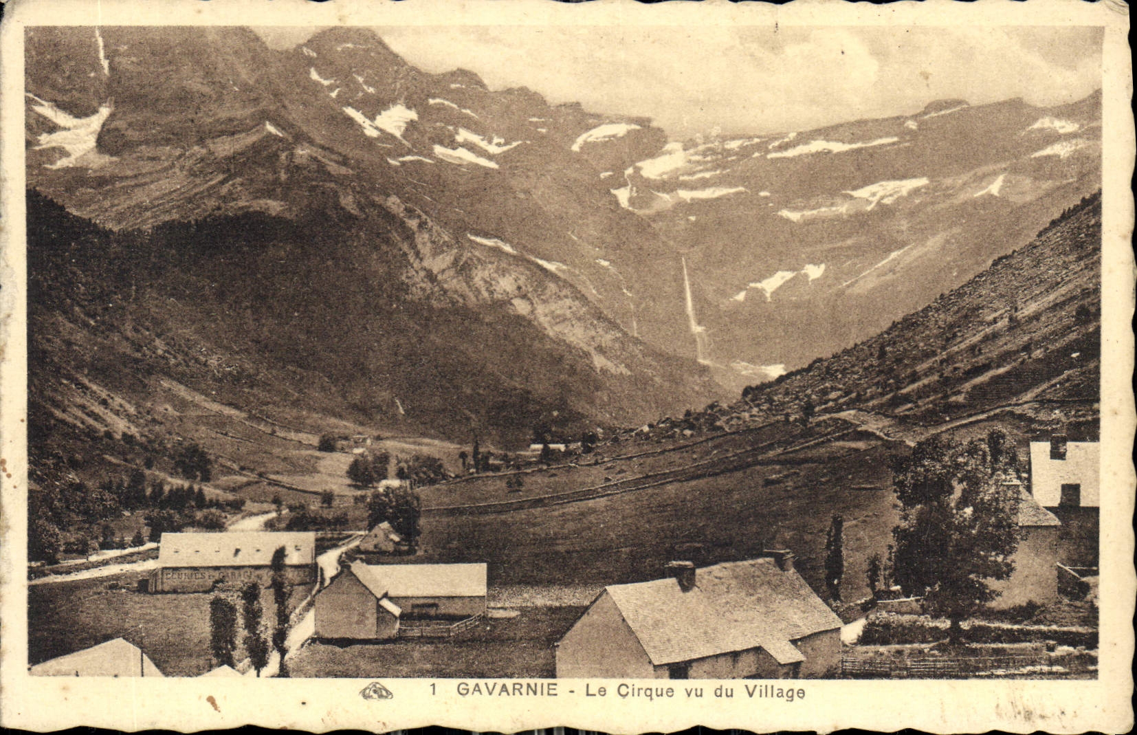 CPA Gavarnie le Cirque vu du Village 